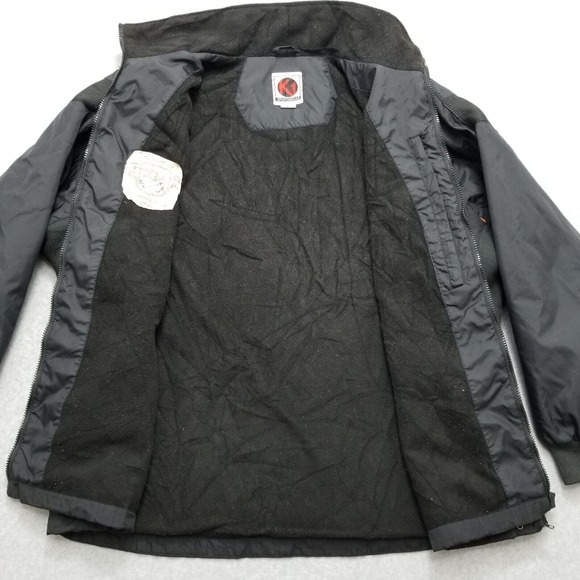 K1‎ Sportswear Jacket Mens XL Black Full Zip Pockets - Picture 8 of 12